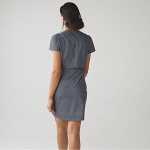 lululemon ribbed softstreme t-shirt dress Lululemon Ribbed Softstreme T-Shirt Dress - True Navy